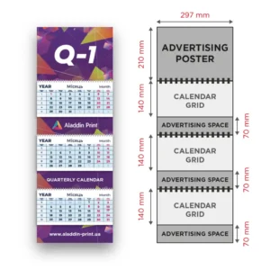 Quarterly calendar Q-1 - Типографія Аладдін-принт | Aladdin-print